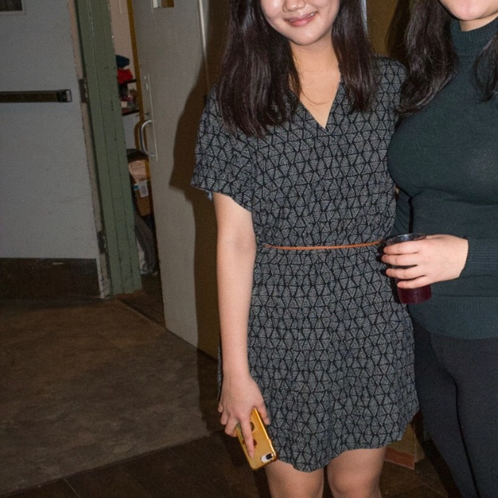H&M black/white dress